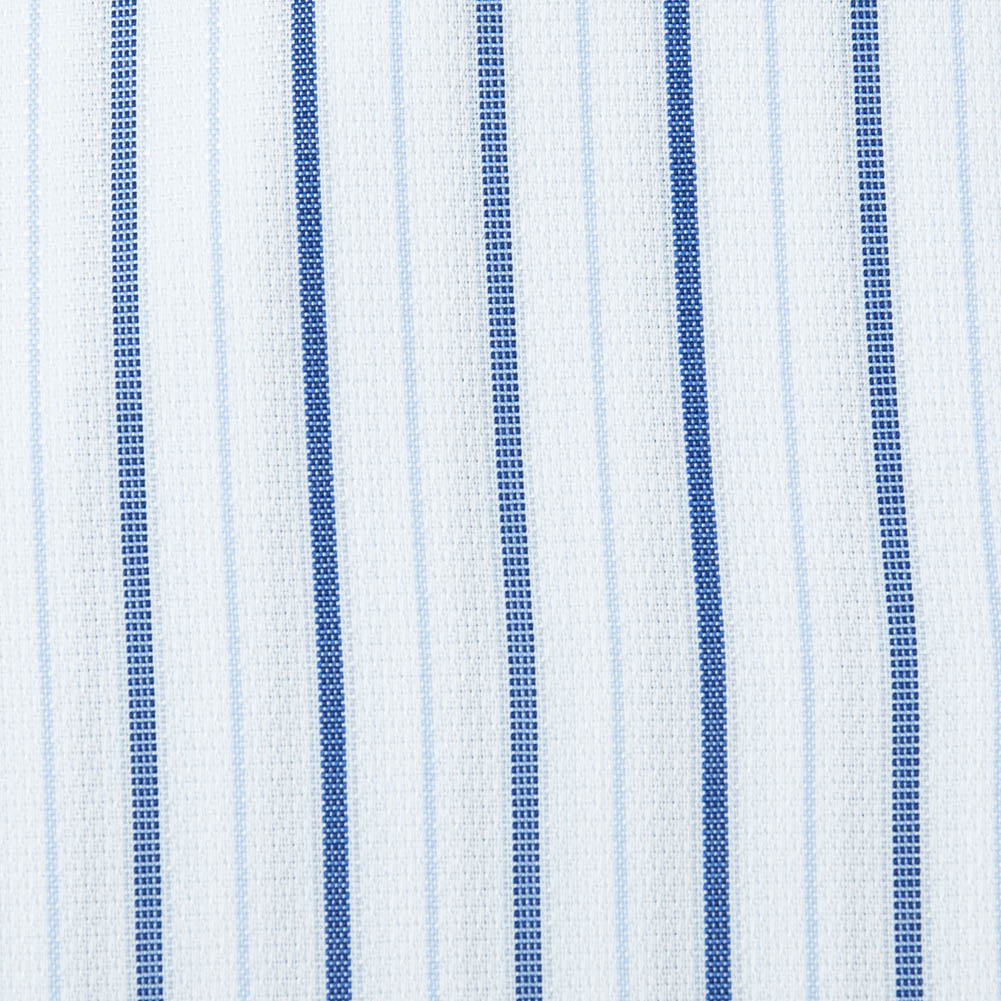 半袖ワイシャツ ストライプ ブルー フラボノ 吸水速乾 COOL DRY a.v.v HOMME