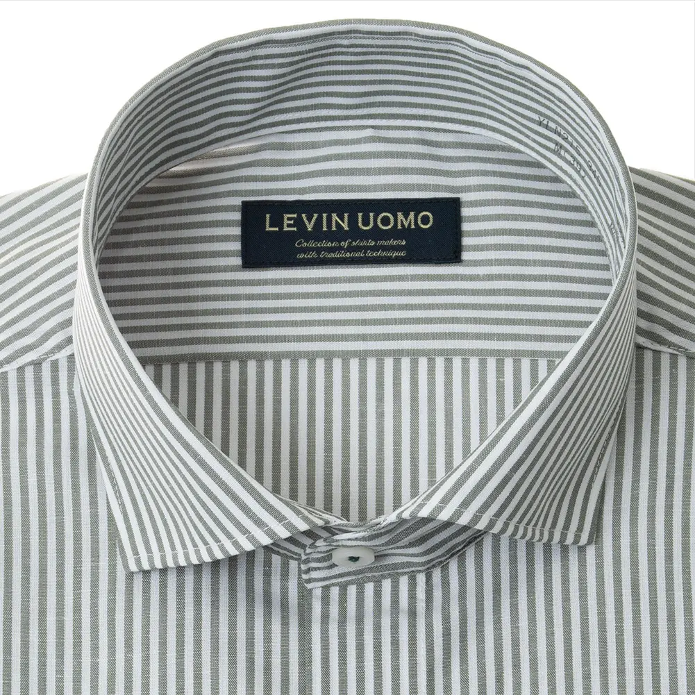 半袖ワイシャツ グリーン 吸水速乾 Levin UOMO