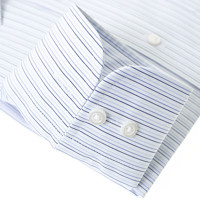 ワイシャツ ストライプ ブルー ELLE HOMME| CHOYA SHIRT（チョーヤシャツ） | 【公式】YAMAKI オンラインショップ << ワイシャツの山喜>>