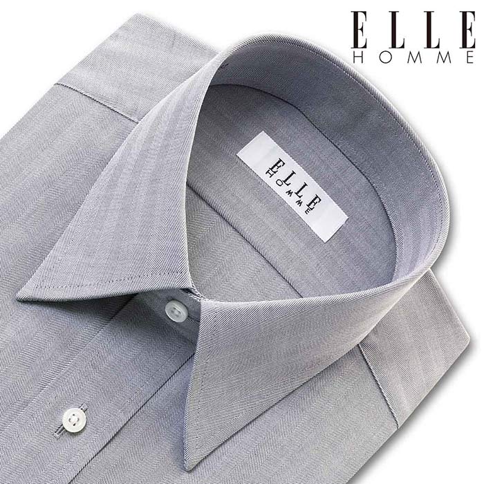 ELLE HOMME 長袖レギュラーカラー グレー ワイシャツ