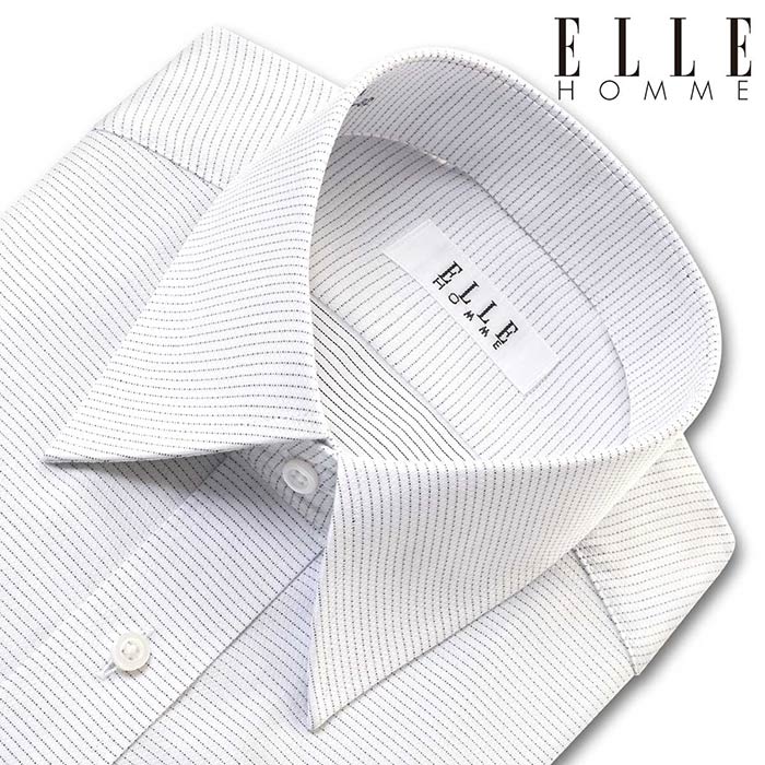 ELLE HOMME 長袖レギュラーカラー グレー ワイシャツ