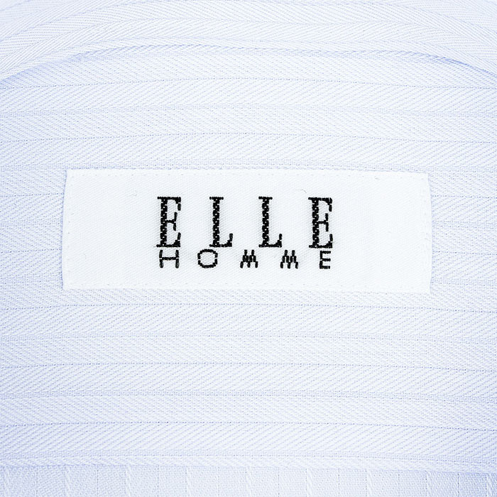 ELLE HOMME 長袖レギュラーカラー ブルー ワイシャツ