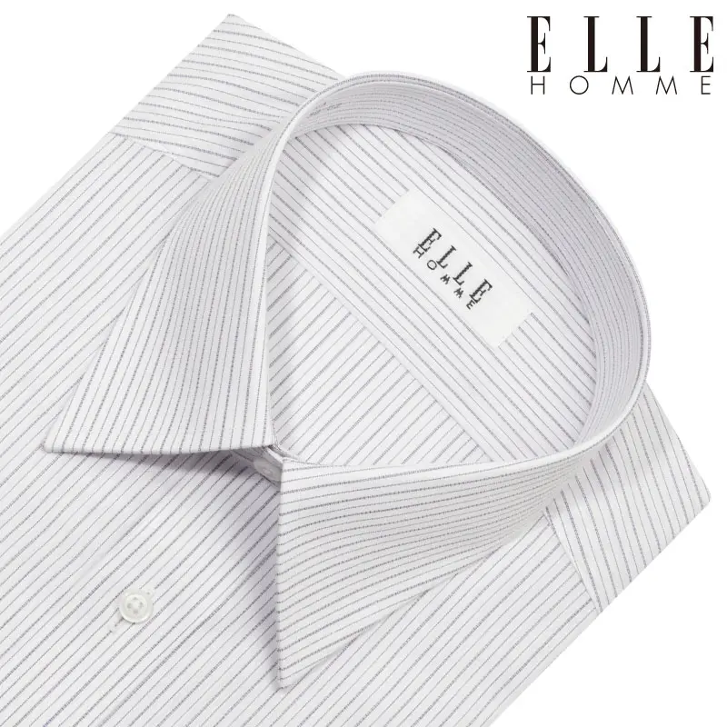 ワイシャツ ストライプ パープル ブロード ELLE HOMME｜CHOYA SHIRT