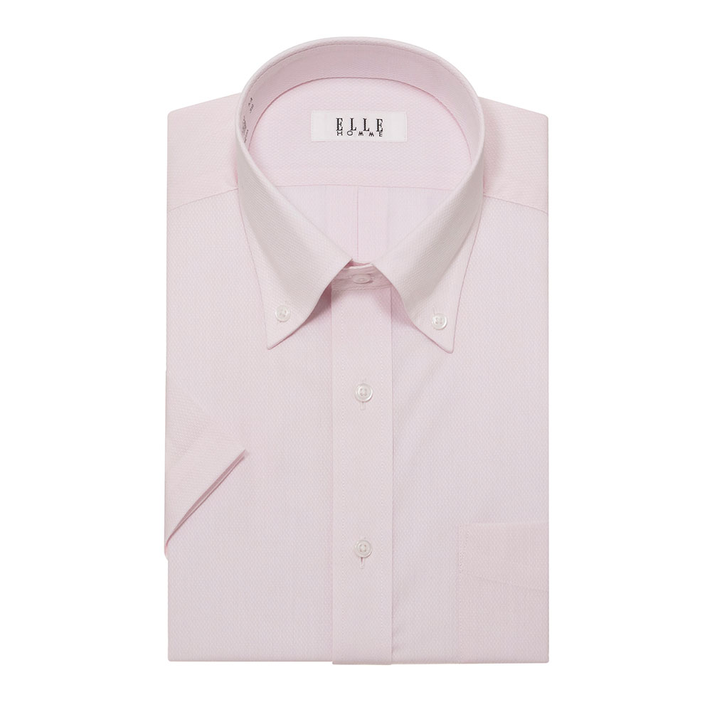 半袖ワイシャツ ピンク ドビー ひやっとクール ELLE HOMME｜CHOYA