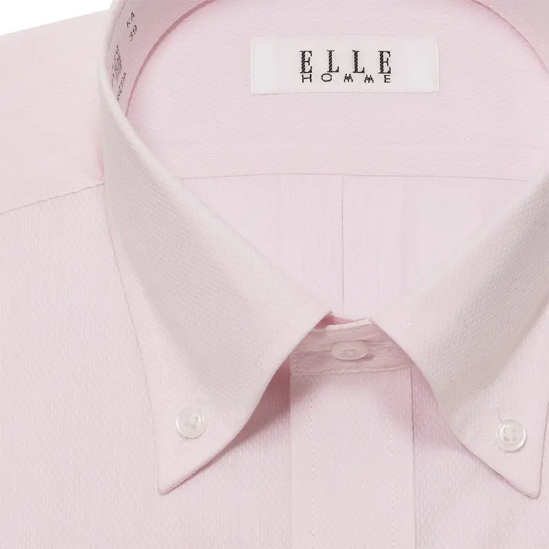 半袖ワイシャツ ピンク ドビー ひやっとクール ELLE HOMME｜CHOYA