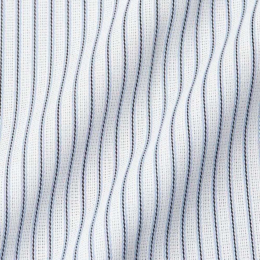 半袖ワイシャツ ストライプ グレー ひやっとクール ELLE HOMME