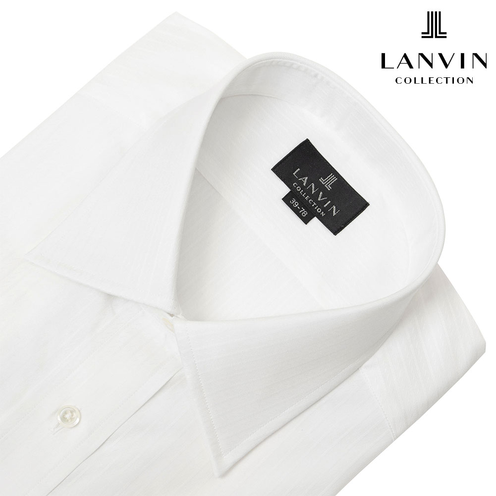 ワイシャツ ホワイト ドビー LANVIN
