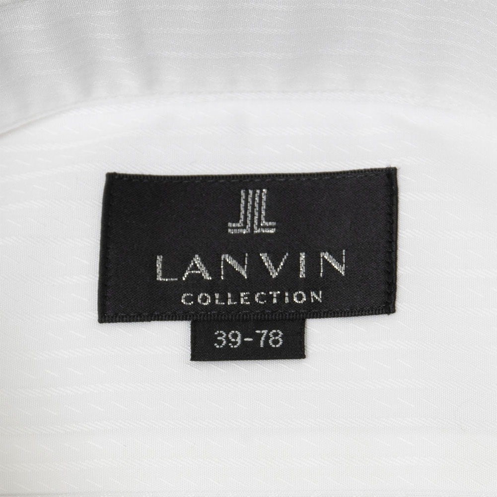 ワイシャツ ホワイト ドビー LANVIN