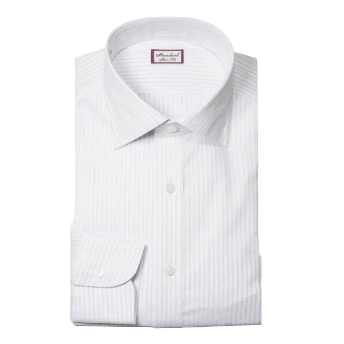 ワイシャツ スリムフィット ストライプ ブルー ｜CHOYA SHIRT
