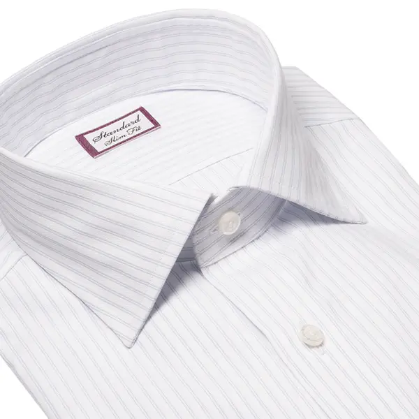 ワイシャツ スリムフィット ストライプ ブルー ｜CHOYA SHIRT