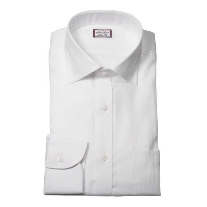 ワイシャツ スリムフィット ホワイト ドビー ｜CHOYA SHIRT（チョーヤ