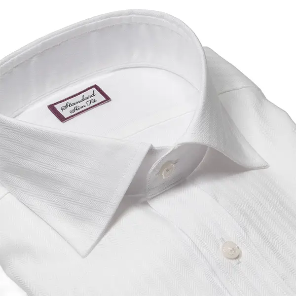 ワイシャツ スリムフィット ホワイト ドビー ｜CHOYA SHIRT（チョーヤ