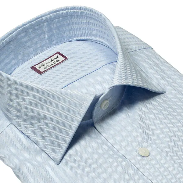 ワイシャツ スリムフィット ブルー ドビー ｜CHOYA SHIRT（チョーヤ