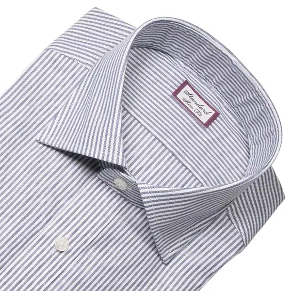 ワイシャツ スリムフィット ストライプ ネイビー ｜CHOYA SHIRT