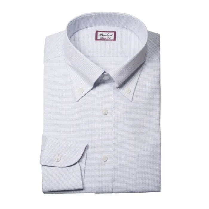 ワイシャツ スリムフィット グレー ドビー ｜CHOYA SHIRT（チョーヤ