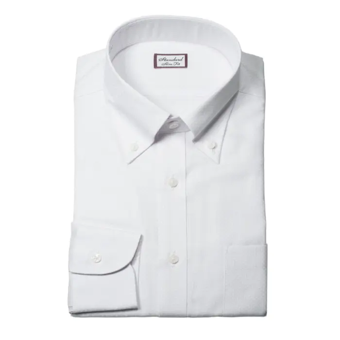 ワイシャツ スリムフィット ホワイト ドビー ｜CHOYA SHIRT（チョーヤ