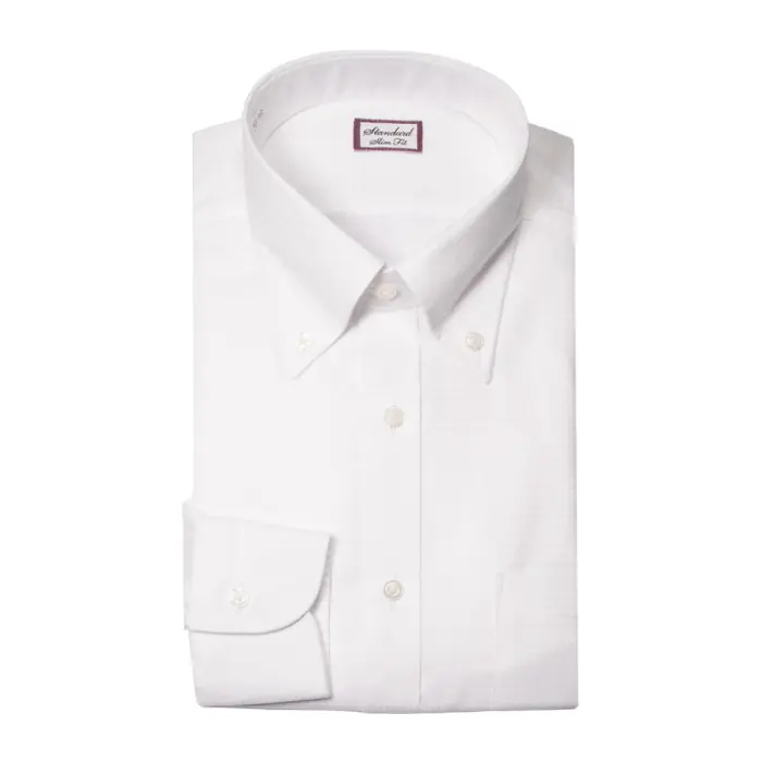 ワイシャツ スリムフィット ホワイト ドビー ｜CHOYA SHIRT（チョーヤ