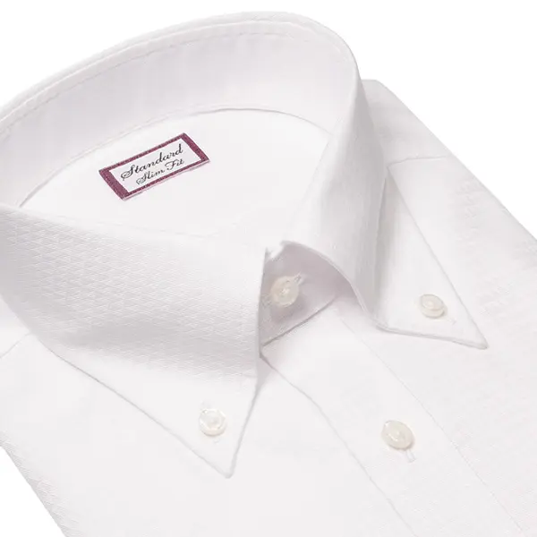 ワイシャツ スリムフィット ホワイト ドビー ｜CHOYA SHIRT（チョーヤ