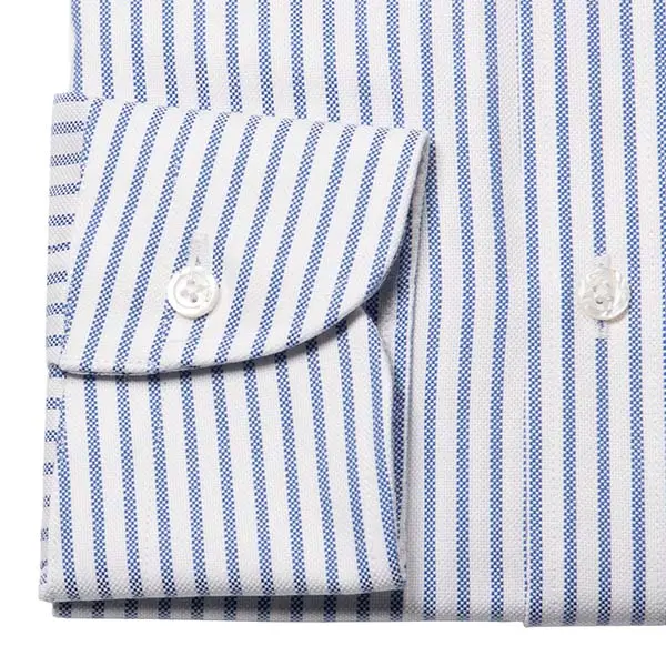 ワイシャツ スリムフィット ストライプ ブルー ｜CHOYA SHIRT