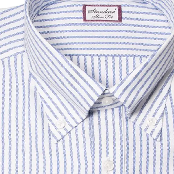 ワイシャツ スリムフィット ストライプ ブルー ｜CHOYA SHIRT