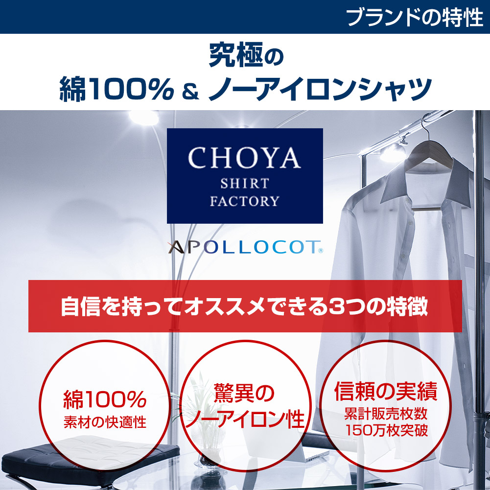 CHOYA SHIRT FACTORYのブランド説明